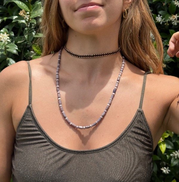 Producto - Collar  Piedra Violeta