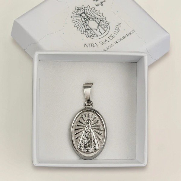 Producto - DIJE ACERO LUJAN (SALVE REGINA)