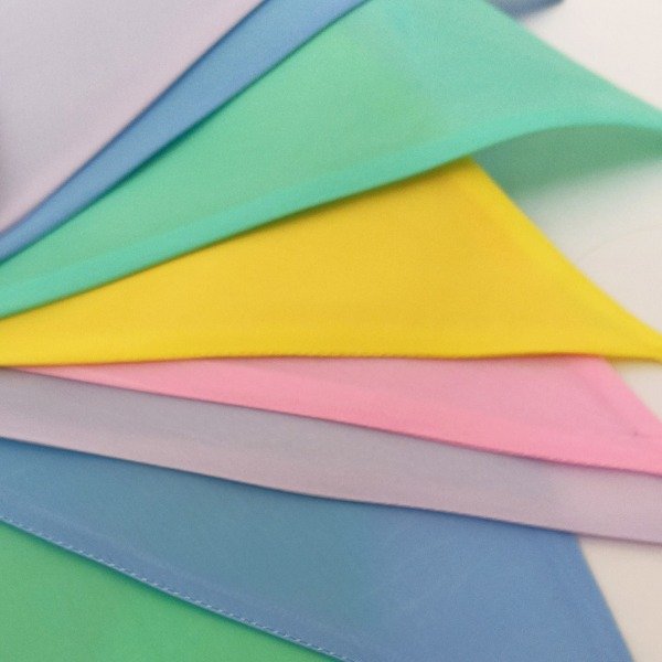 Producto - Banderines De Tela Doble X 2 Metros - Multicolor Pastel - 0