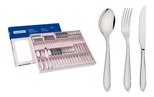 Producto - LAGUNA JGO. DE CUBIERTOS 42PZ TRAMONTINA