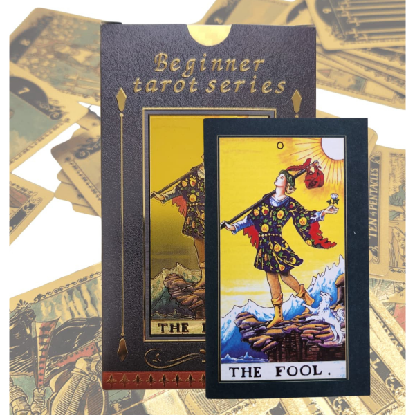 Producto - Tarot Rider Waite Gold Foil Dorado Holográfico Importado