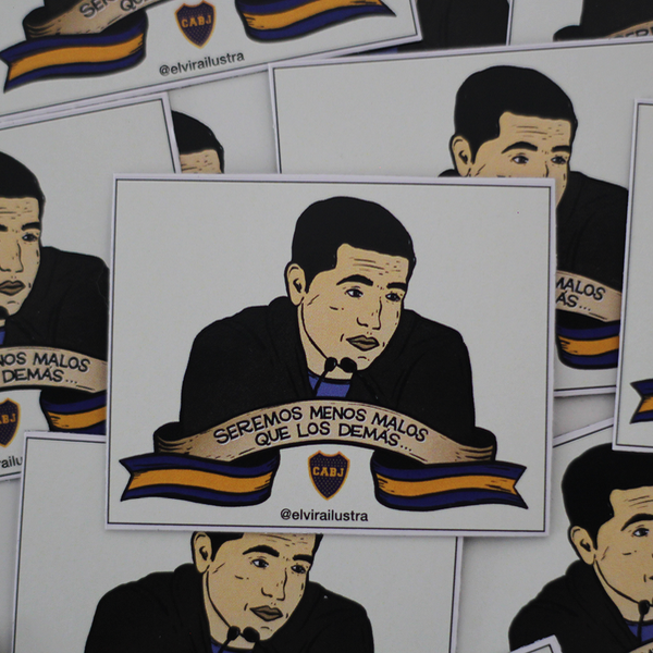 Producto - Imán BOCA - Román "Seremos menos malos..."