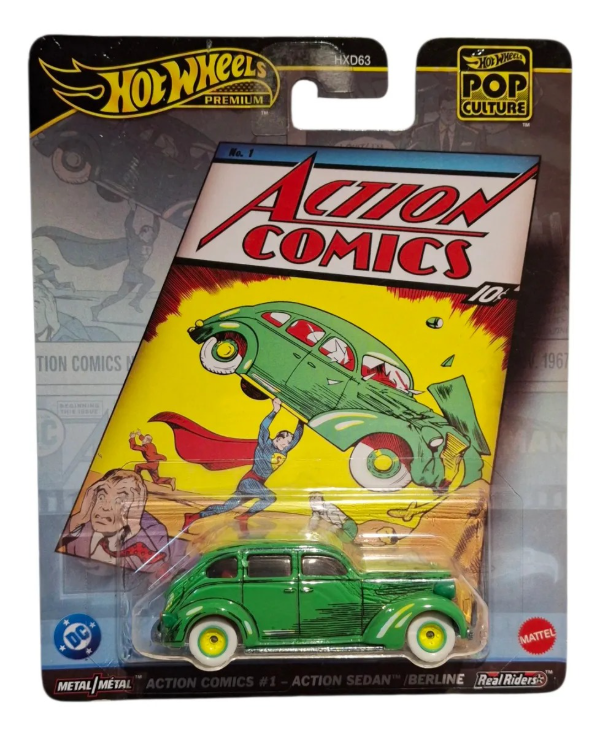 Producto - Hot Wheels Premium  Superman Action Comic Pop Culture  Verde Claro