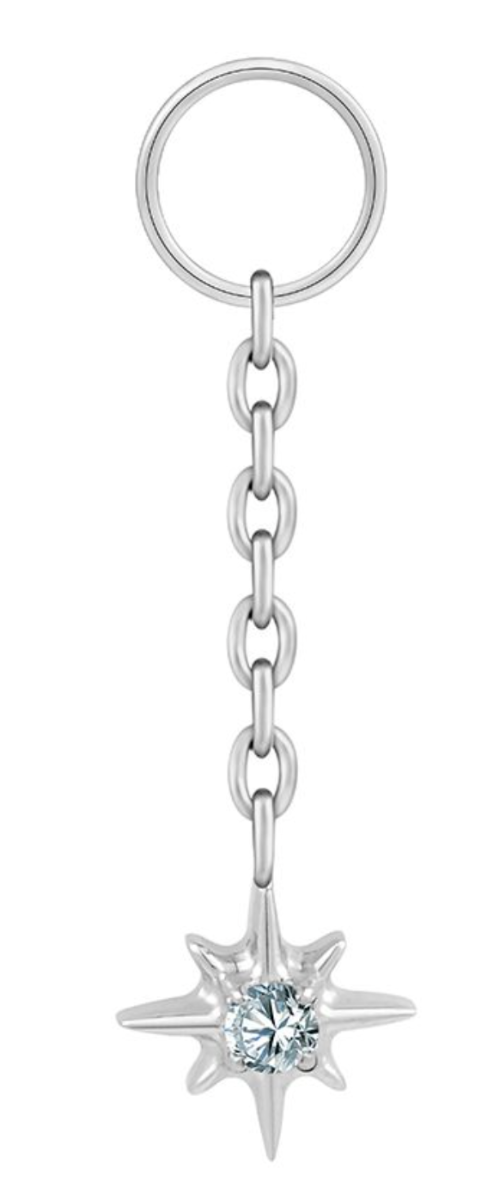 Producto - Charm chain destello con zirconia