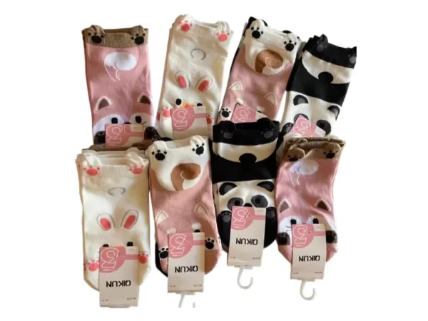Producto - 3351 - Soquetes Dama Animalitos x Docena - 3