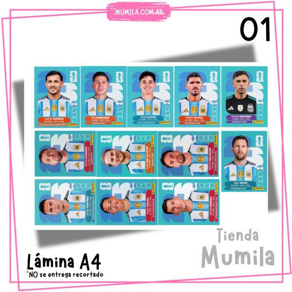 Producto - Lamina comestible figuritas Mundial PROMO LEER, sólo entrega NORMAL
