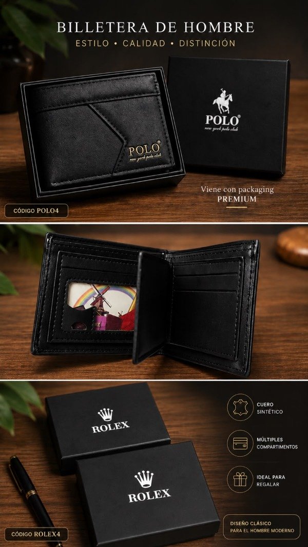Producto - billetera de hombre polo4