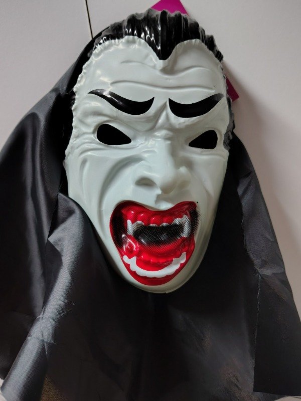 Producto - Máscara Dracula con capucha Halloween disfraz