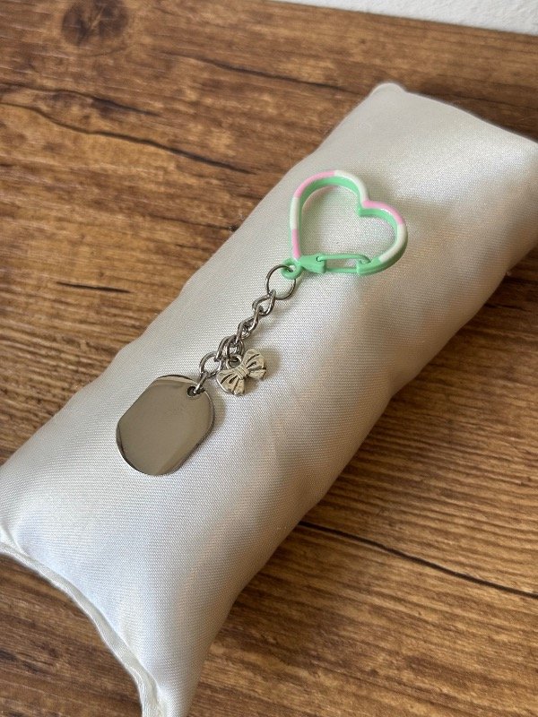 Producto - Llavero Kids Corazón Agua Marina