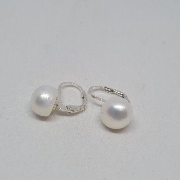 Producto - Aros brisura perla mediana