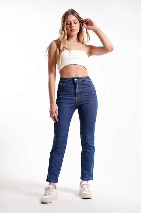 Producto - Slim azul, semi elastizado