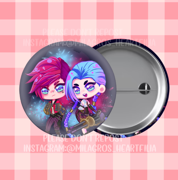 Producto - Pin - Vi y Jinx