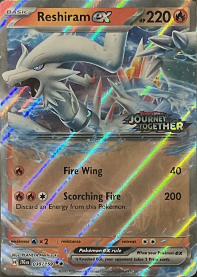 Producto - Reshiram ex - 030/159 - Journey Together - Holo STAMPED PROMO