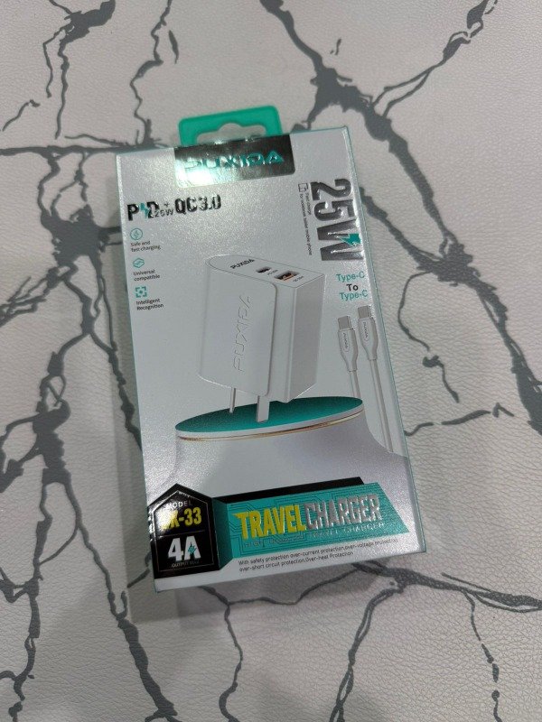 Producto - cargador completo puxida 25w tipo c a c