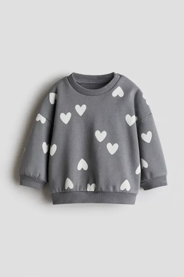 Producto - Buzo HyM corazones blancos - 0