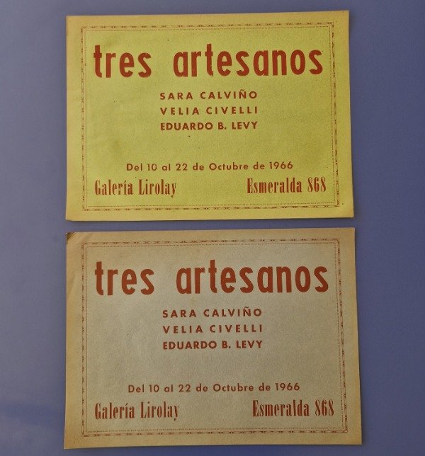 Producto - Levy, Eduardo Bernard - Tres artesanos (Afiche)