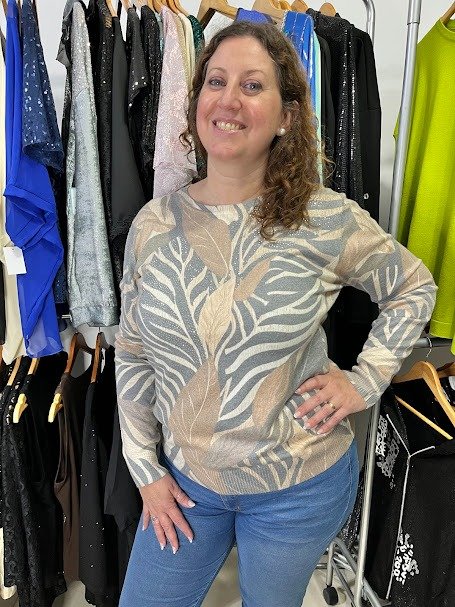 Producto - Sweaters Subimados con Brillos abarca L-XL muy Suaves - Pastel Marroncitos