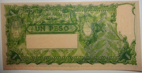 Producto - Billete argentina caja de conversión 1 peso año 1934 B 1565 Col 356c p#243c XF - 1