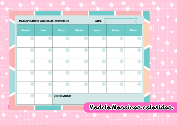 Producto - Planificador imantado mensual + fibron con borrador!