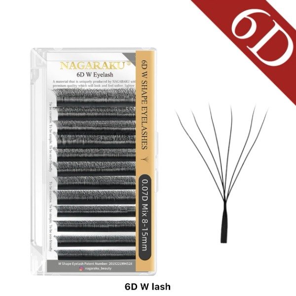 Producto - Pestañas Tecnológicas 6D Mix 0.07D - Nagaraku (escoger medida)