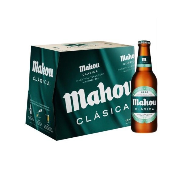 Producto - Mahou Clásica Cerveza Española 250ml pack 6 unidades
