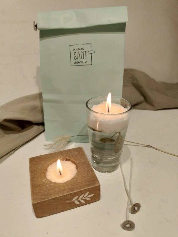 Producto - Cera en perlas con pabilos de regalo