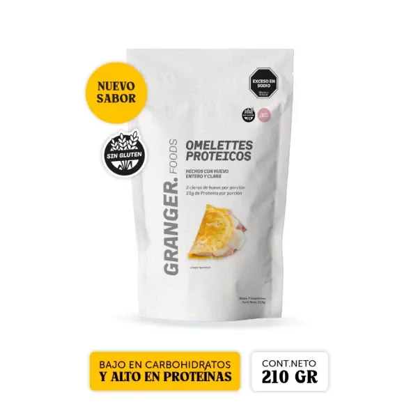 Producto - OMELETTES PROTEICOS JAMON Y QUESO  350 GRS. - GRANGER