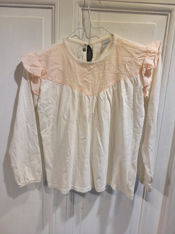 Producto - Remera LE UTTHE rosa y blanco Talle 8 años - PRECIO: 8X