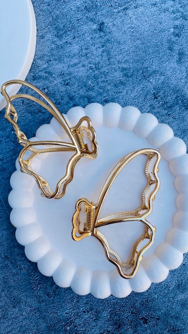 Producto - BROCHE METÁLICO MARIPOSA DORADA