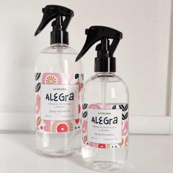 Producto - ALEGRA - Spray aromático- 500ml y 250 ml