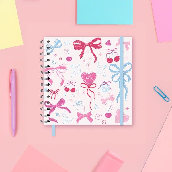 Producto - Agenda cuadrada semanal Coquette!
