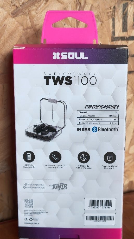 Producto - Auriculares Bluetooth Soul Cristal Tws 1100 Transparentes - 2