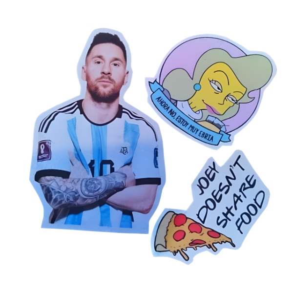 Producto - Pack de stickers holográficos a prueba de agua chicos