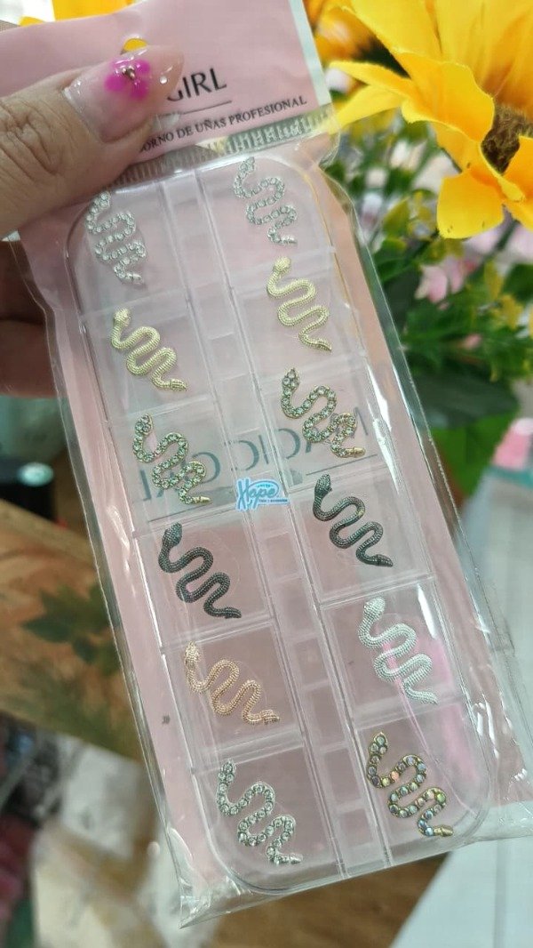 Producto - DIJE SERPIENTES METAL VARIOS TONOS