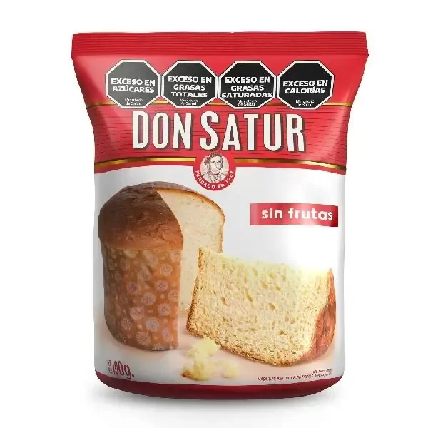 Producto - DON SATUR PAN DULCE SIN FRUTAS X400G