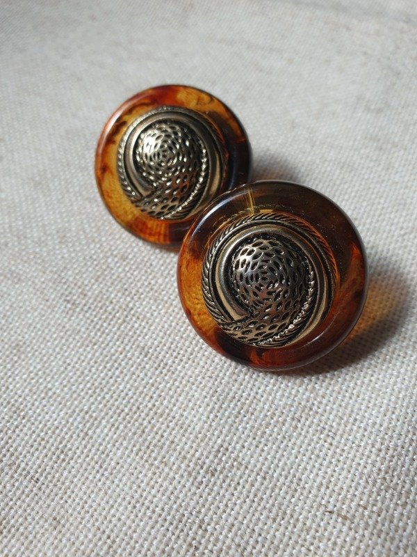 Producto - Aros Clips Gold Caramel - 6