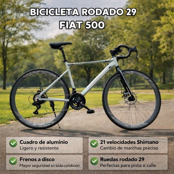Producto - Bicicleta Gravel Fiat 500 Rodado 29
