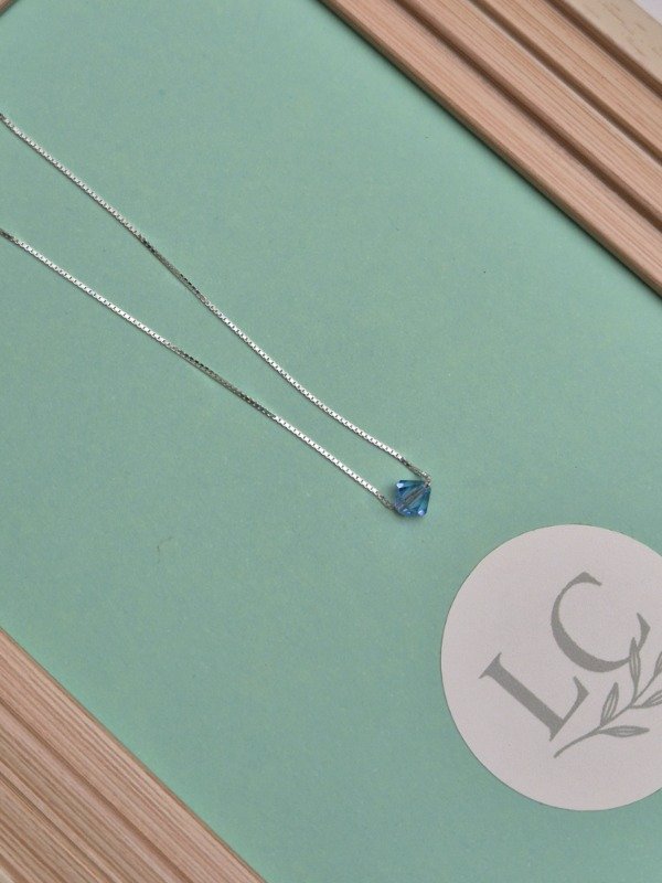 Producto - Pulsera Piedra Celeste Plata