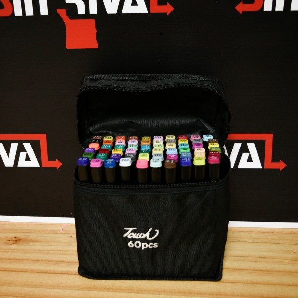 Producto - SET DE MARCADORES DOBLE PUNTA X60 MKB-60N