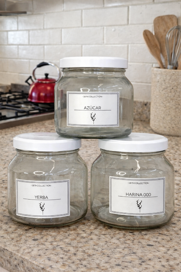 Producto - Combo de 3 frascos xl 1500 ml tapa blanca