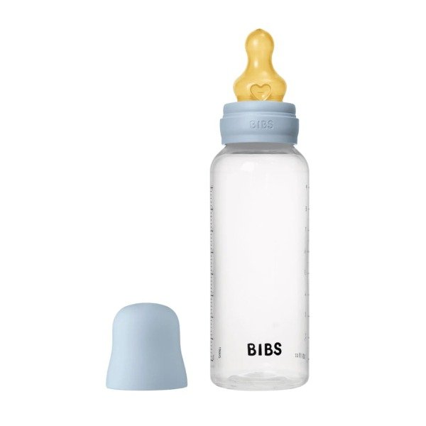 Producto - Mamadera Bibs 270ml, Plástica. Celeste bebé