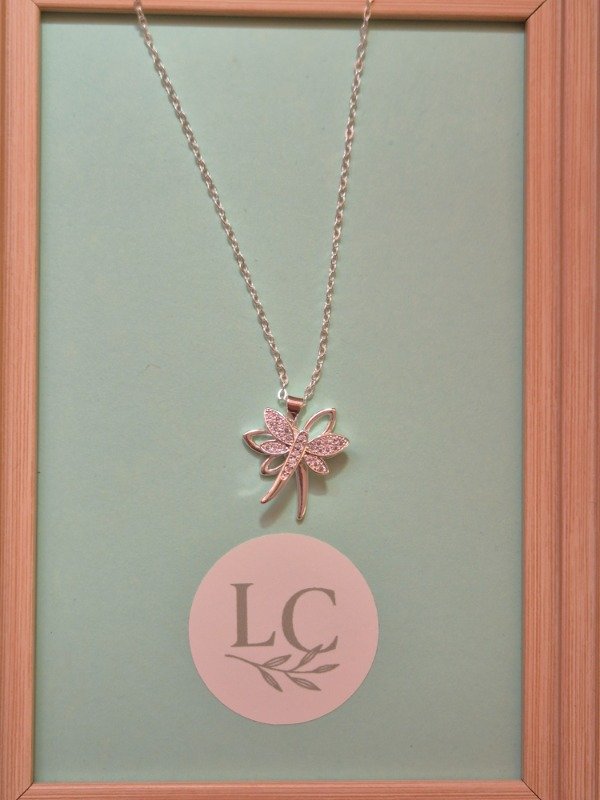 Producto - Collar dije giratorio libélula