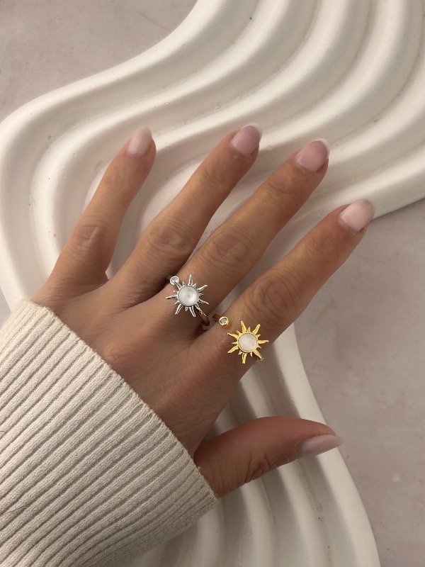 Producto - ANILLO GIRATORIO REGULABLE PIEDRA LUNA 1165