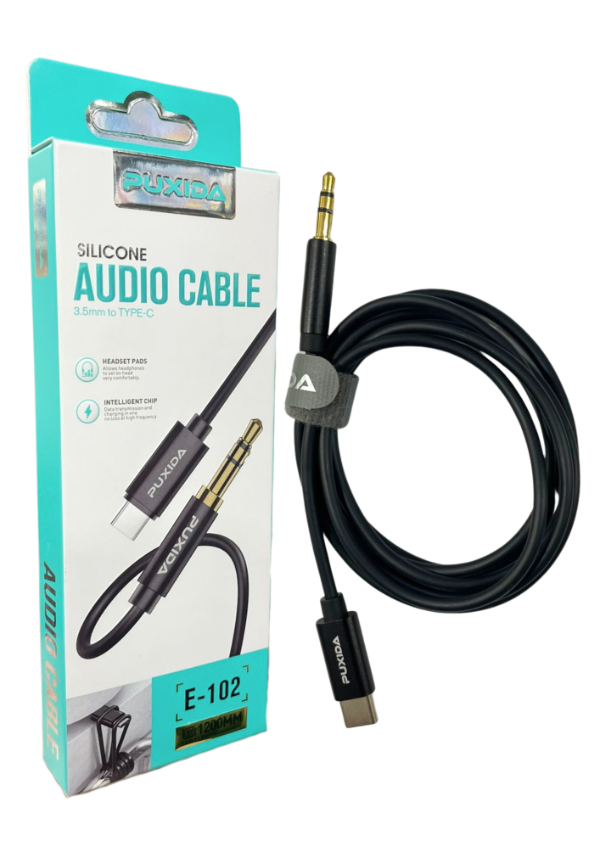 Producto - CABLE PUXIDA AUDIO CABLE AUXILIAR A TIPO C 1200MM E-102