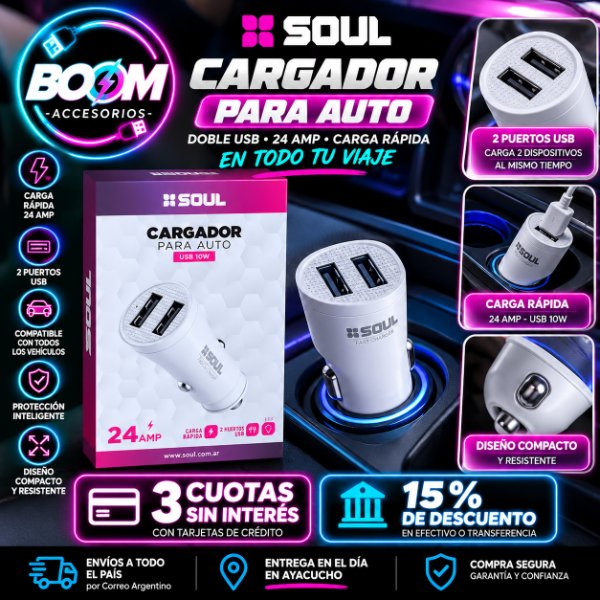 Producto - Cargador Auto Carga Rapida + Cable Usb A Tipo C Para Samsung Blanco - 0