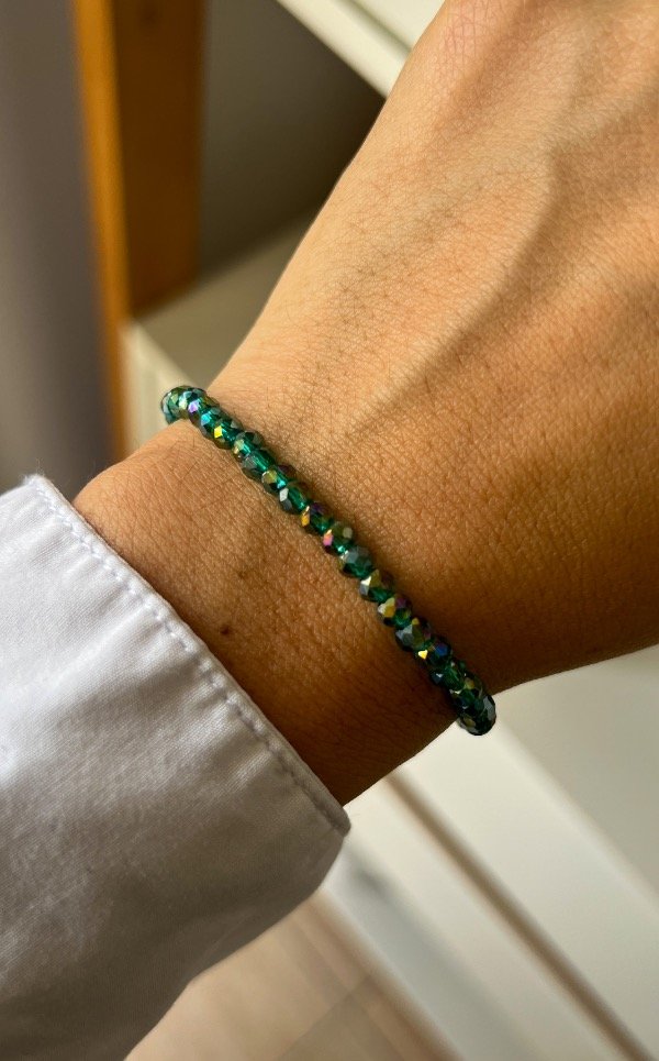Producto - Pulsera cristal verde
