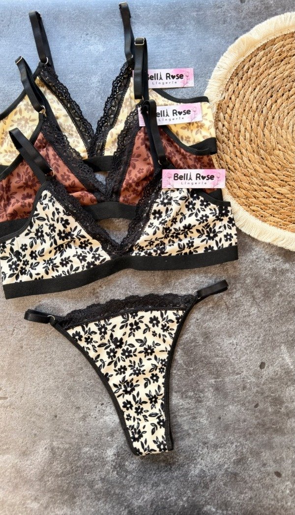 Producto - ART M11 - DOCENA (Conj bralette floreado osc) - 0
