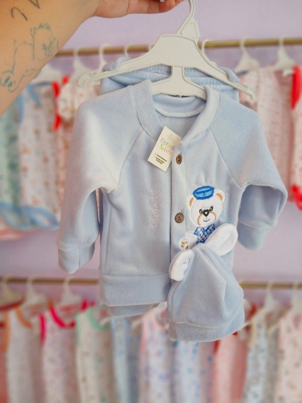 Producto - Conjunto Plush Bifaz T0 celeste