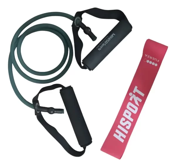 Producto - Kit Banda De Resistencia Con Agarradera y Banda Circular