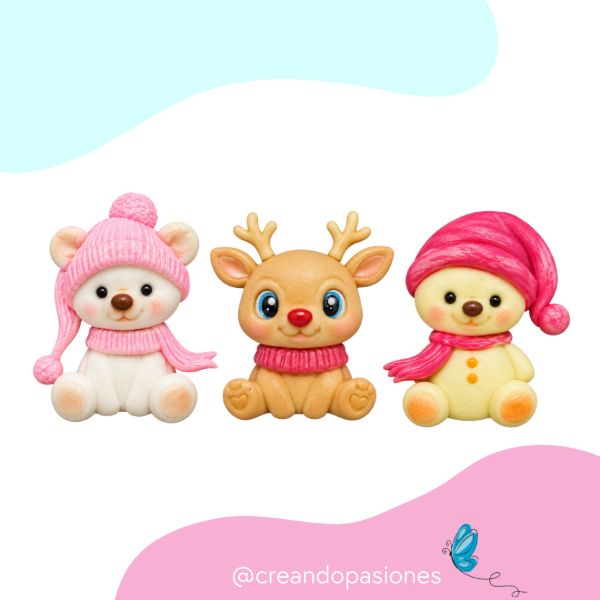 Producto - Molde Set Animalitos Navideños - 0